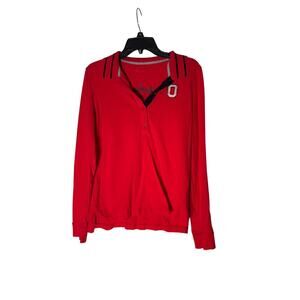 Ohio State Buckeyes Red Vintage Embroidered in the Back Shirt  Women's XL